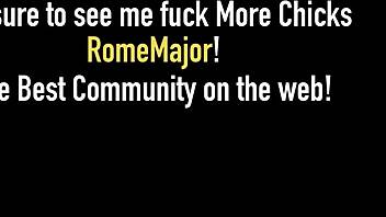 rome major takes his time licking that pussy in lingerie, big tits bouncing 😍