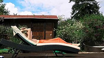 wanna see mimi cica’s hot poolside erotic play?