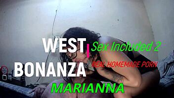 Marianna gets a quick creampie after sucking and fucking hard