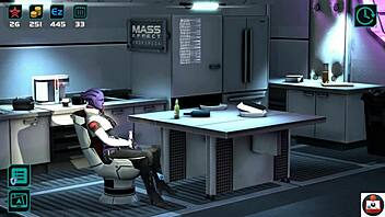 Big-boobed beauty gets a monster cock in this Mass Effect parody
