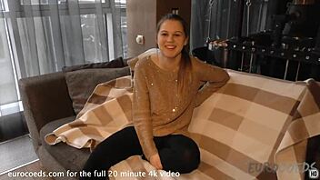 19yo Nika, wanna see my first solo on sofa?