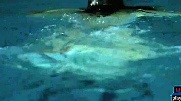 Big ass and tits American blonde milf model Carlye Denise in stockings lingerie.