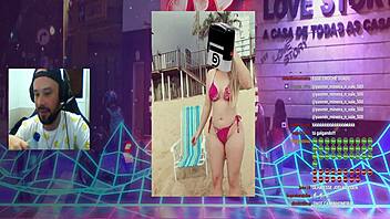 Peachy Blondie Hints At Rough Massage Leading To Orgasm