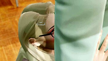 young teen gets fucked in hentai with cursed bra in 3d animation.