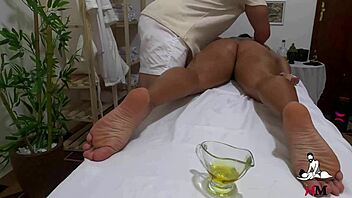 Watch what your wife does at the tantric massage session.