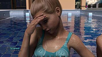 Is Mark Playing Pool Games with Stepsister in Dorm?