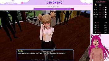 Maid-themed game with Vtuber Lewdneko continues in the orgies of the Harem Hotel