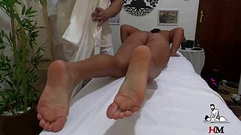 Watch what your wife does at the tantric massage session.