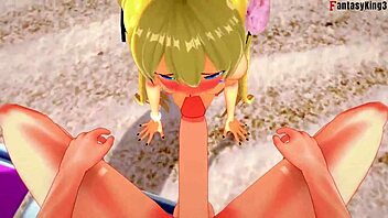 Marie Rose in Bikini Gets Fucked on Beach