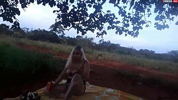 I fucked the blonde teen on the road in public, she came hard!