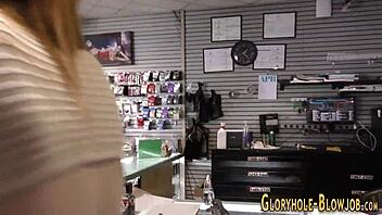 gloryhole milfs take hard pounding in pussy and ass from huge cocks.