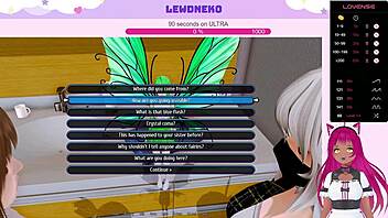 Maid-themed game with Vtuber Lewdneko continues in the orgies of the Harem Hotel