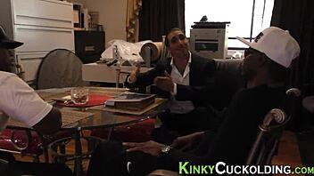 hey, wanna see this cuckolder's face get covered in sperm after wild group action?