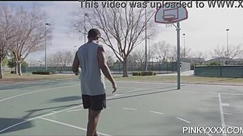 Ebony Mystique's big tits and ass? Monster cock fucks her!