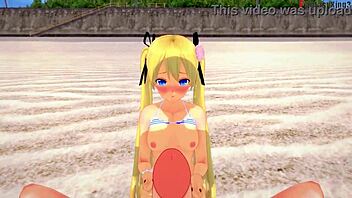 Marie Rose in Bikini Gets Fucked on Beach