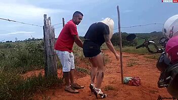 I fucked the blonde teen on the road in public, she came hard!