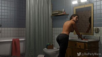 resident evil 3 jill valentine gives a handjob with pearly necklace