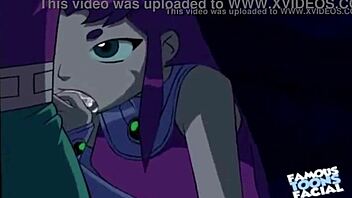 i love watching starfire and robin in doggystyle