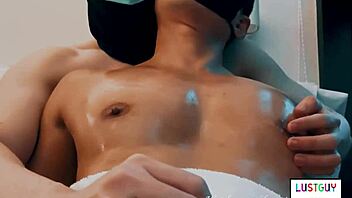 Muscular hunk gets his nipples sucked and fucked hard