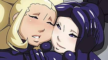 Blonde shemale's wet pussy creampied