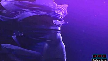 Tall black milf model ana foxxx strips in heels. She undresses and takes a hot bath solo