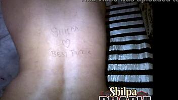 Wow, Desi Wife Shilpa Fingers Shaved Pussy in Red Night!