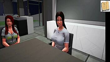 Big tits and a big ass in a family threesome