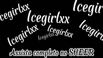 IceGirlXX's pink pussy gets wet for big cock, she sucks and cums twice?