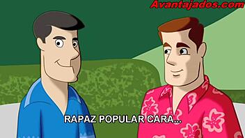 anime gay fun with brazilian macho club dudes