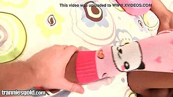 tranniesgold tiny teen ass bareback hardcore with buttplug