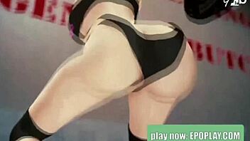 Clothed Blonde Teases at Gym in 3D Anime