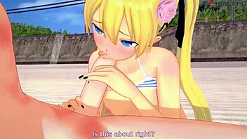 Marie Rose in Bikini Gets Fucked on Beach