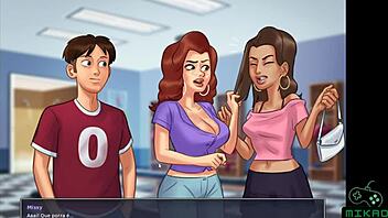 Sultry Goth babes Eve and Roxxy in SummertimeSaga episode 58