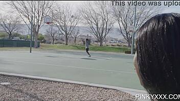 Ebony Mystique's big tits and ass? Monster cock fucks her!