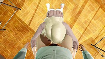 young teen gets fucked in hentai with cursed bra in 3d animation.