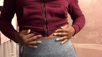 He gapes my hole public making me squirt