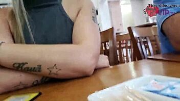 cristina almeida gets creampied in parking lot