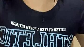 Young girl fucks best friend in bathroom wet pussy action