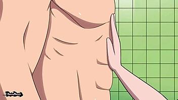 workout ruby feels intense pleasure in showers.