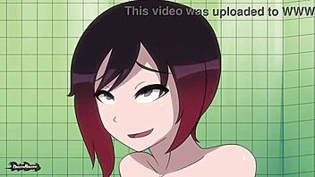 workout ruby feels intense pleasure in showers.