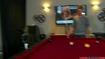 Pool game turns gay orgy.