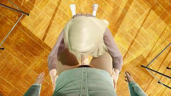 young teen gets fucked in hentai with cursed bra in 3d animation.