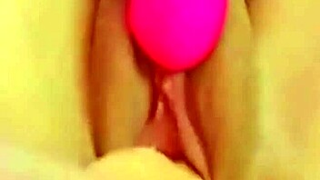 She fucks her own pussy excitedly.