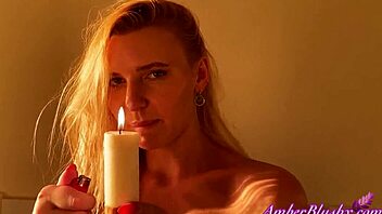 Candle Masturbation And Waxplay For Horny Teen 18+