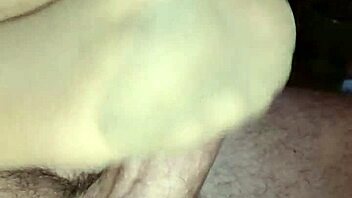 I gave a homemade footjob using different nylons, pantyhose, and stockings.