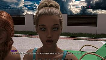 Is Mark Playing Pool Games with Stepsister in Dorm?