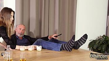 Petite Teen 18+ Craves Old Man’s Shaft for More Cum?