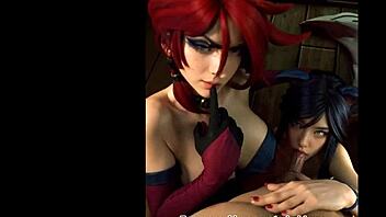 Watch Miss Fortune and Ahri in Uncensored Cosplay Hentai Sex!
