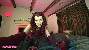 VR Conk Jessica Ryan as Scarlet Witch Seduces Dr Strange