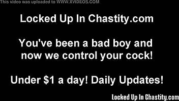 This chastity device is a tool for punishment and humiliation in BDSM
